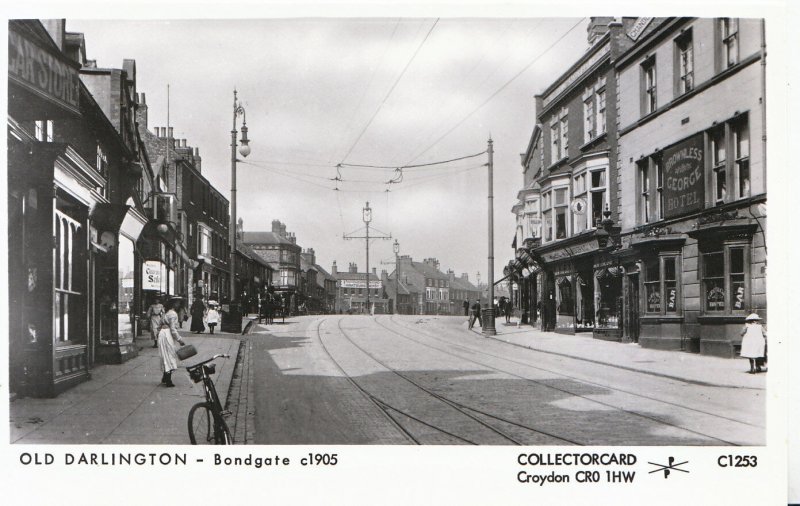  Co Durham Postcard - Bondgate c1905, Old Darlington - Pamlin Prints - Ref.U68