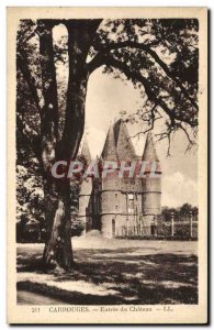 Postcard Old Carrouges Entree du Chateau