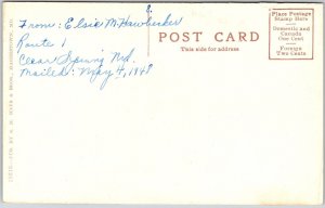 Saint Paul'S United Methodist Church Hagerstown Maryland MD Parish Postcard