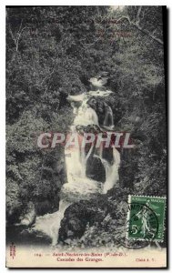 Postcard Old Saint Nactaire Cascades Bains des Granges