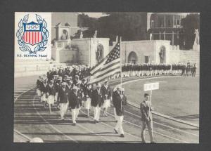 1960 U.S. Olympic Team Postcard from Rome w Team Signatures