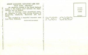 Vintage Postcard Mount Magazine Near Paris Arkansas Ozark National Park