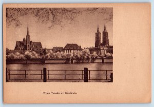 Poland Postcard View of Tumska Island in Wroclaw c1910 Antique Unposted