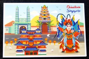 [AG] P191 Singapore China Town Chinese Opera Peranakan Heritage (postcard) *New