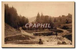 Old Postcard Villard de Lans Wood Checkerboard and gateway on Fauge