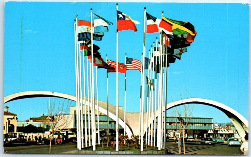 M-106028 Avenue of Flags and Twin Spans of the New Immigration Station