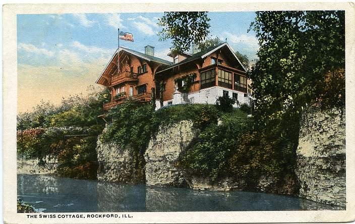 The Swiss Cottage - Rockford IL, Illinois - pm 1917 - WB