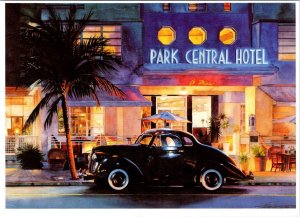 Miami Beach, FL Florida  PARK CENTRAL HOTEL~Mark Rutkowski Art 1997 5X7 Postcard