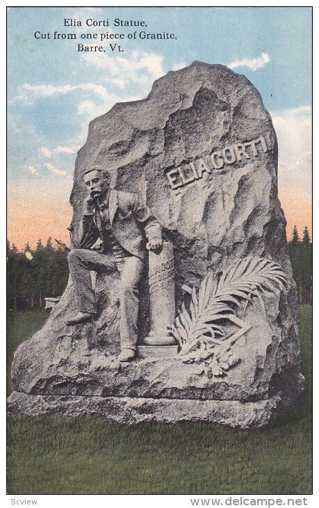 BARRE, Vermont; Elia Corti Statue, Cut from one piece of Granite, 00-10s