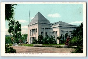 San Francisco California Postcard Museum Golden Gate Park c1905 Vintage Antique