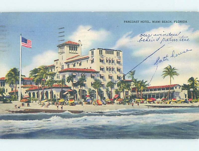 Linen PANCOAST HOTEL Miami Beach Florida FL B4363