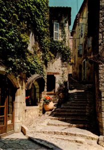 France Cote d'Azur Saint-Paul The Slope To The Church 1971