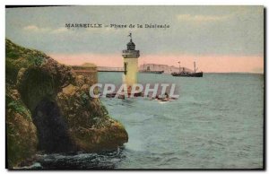 Old Postcard Marseille Lighthouse Desirade