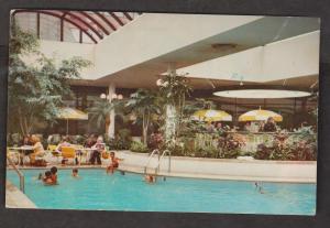 Pool View, Niagara Hilton Hotel, Niagara Falls, NY - Used 1968