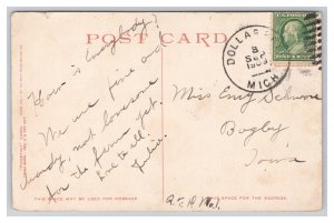 Postcard Loading Copper Lake Superior Smelter Dollar Bay MIch. Michigan c1909