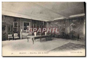 Old Postcard Beaune Hotel Dieu Boardroom