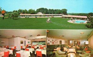 Vintage Postcard Brick Tower Motel Everett Turnpike Concord New Hampshire N.H.