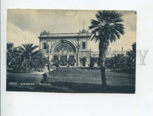 3172257 ITALY LIVORNO Stazione Railway Station Vintage postcard