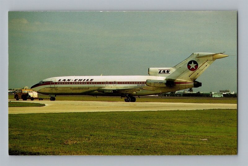 Aviation Airplane Postcard LAN Chile Airlines Boeing 727-116C X11