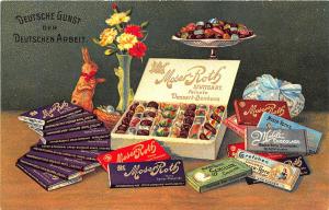 Stuttgart Germany Mose-Roth Chocolate Candy Multi-Color Postcard