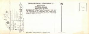 SAN FRANCISCO CA~BEST WESTERN MOTELS-CIVIC CENTER MOTEL~MULTI PHOTO POSTCARD