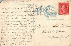Vtg 1910s Bankers Row Norwich Connecticut CT Postcard