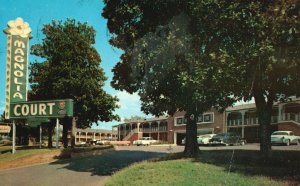 Vintage Postcard 1962 Magnolia Hotel Court Roosevelt Road Little Rock Arkansas