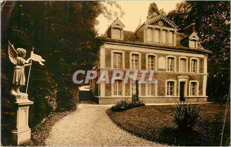 Old Postcard Les Buissonnets Lisieux Facade of entry