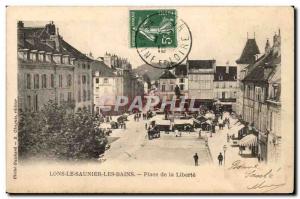 Lons le Saunier - Freedom Square - Old Postcard (animated walk)
