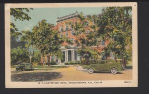 PEI CHARLOTTETOWN Hotel with older cars Pub by Valentine-Black pm ~ WB