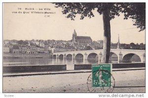 Blois (Loir-et-Cher), France, PU-1912 La Ville vue du Quai Villebois-Mareuil