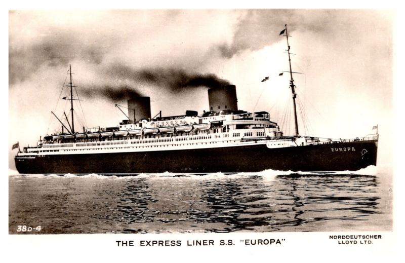 S.S. Europa ,  Norddeutscher Lloyd Ltd.,  RPC