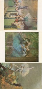 Edgas Degas Ballet Dancing Fairy 3x Painting Postcard s