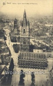 Beffrol, Eglise Saint Nicolas et Panorama Gand, Belgium Unused 