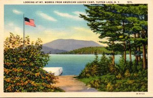 New York Adirondacks Tupper Lake Looking At Mount Morris From American Legion...
