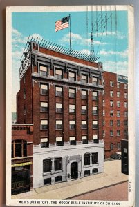 Vintage Postcard 1936 Moody Bible Institute, Men's Dorm, Chicago, Illinois (IL)