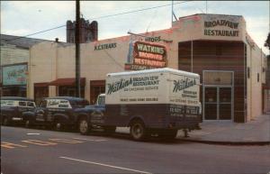 New Orleans LA Watkins Broadview Restaurant Advertising Cars & Trucks Postcard