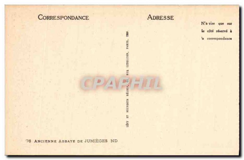 Postcard Old Abbey De Jumieges
