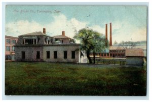 1914 Coe Brass Co. Building Torrington Connecticut CT Posted Antique Postcard 