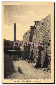 Old Postcard Egypt Egypt Luxor (Egypt) Temple of Amun New Kingdom Entree