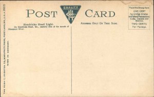 MAINE LIGHTHOUSE Hendricks Head Light c1910 Postcard 