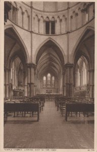 London Postcard - Temple Church Looking East   RS24396
