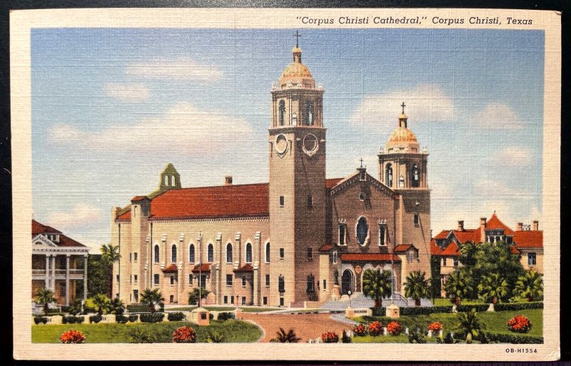 Vintage Postcard 1940 Corpus Christi Cathedral, Corpus Christi, Texas (TX)