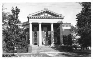 Raeford North Carolina Presbyterian Church Real Photo Antique Postcard K14862