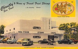 Dallas Texas Chantly's Sea Food Vintage Postcard AA33444