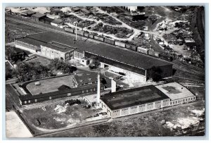 c1940's Air View Of Executive's Offices & Factory Buffalo NY RPPC Photo Postcard 