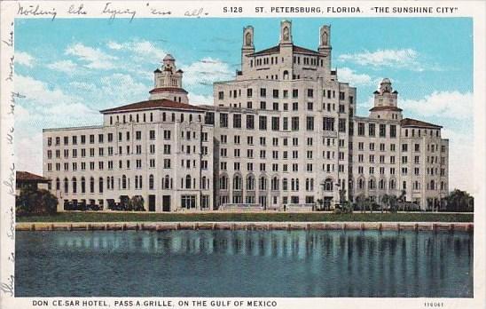 Florida Saint Petersburg Don Cesar Hotel Pass A Grille On The Gulf Of Mexico ...