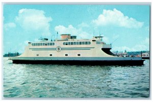 The New Jamestown Ferry Boat Running Between Jamestown And Newport RI Postcard
