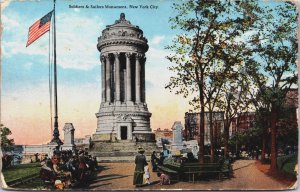Soldiers and Sailors Monument New York City Vintage Postcard C212