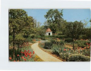 Postcard The Flower Garden at Mount Vernon, Virginia